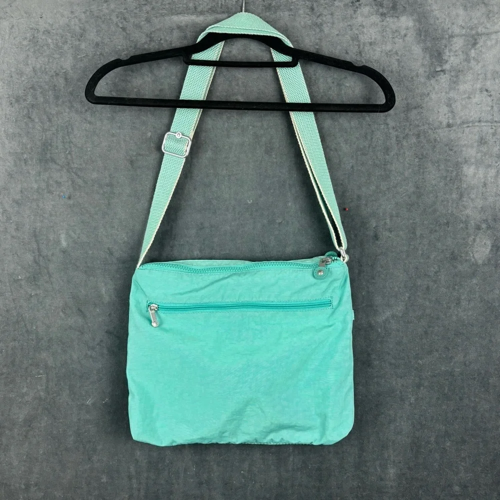 EUC Kipling Alvar multi-pocket Crossbody Bag in Mint Green Perfect condition! - Picture 6 of 15